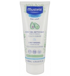 Mustela 2 en 1 cheveux et corps 200ml