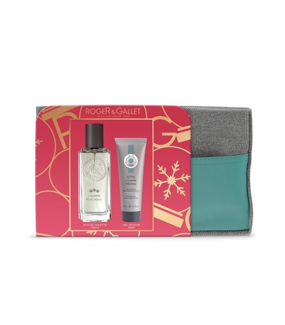 Roger Gallet Trousse Homme Patchouli Eau de Toilette 100Ml et Gel Douche 75Ml Offert