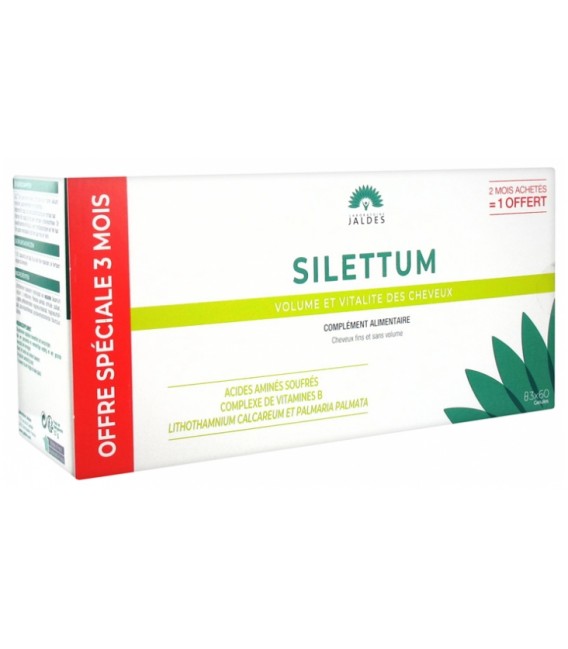 Silettum 2 Boites de 60 et 1 Offerte