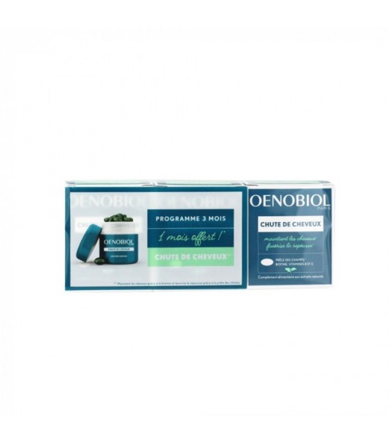 Oenobiol Capillaire Chute de Cheveux Lot de 3x60 Comprimés