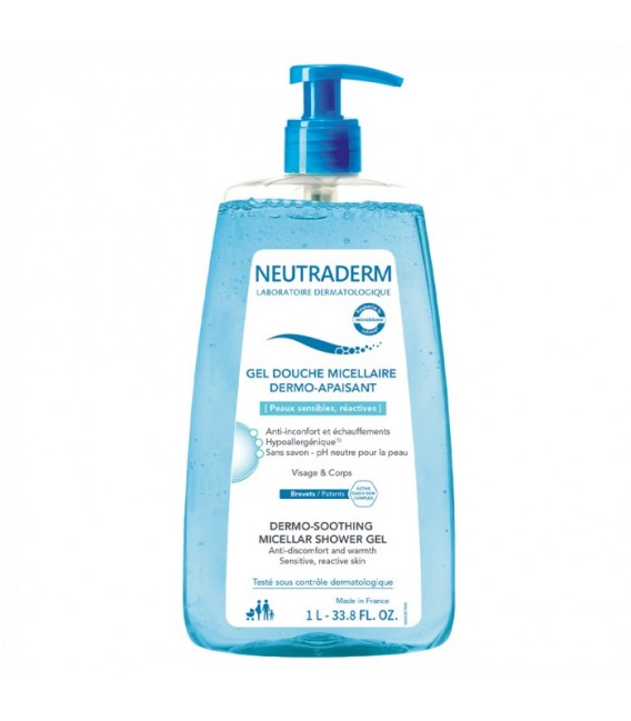 Neutraderm Gel Douche Micellaire Dermo Apaisant 1L