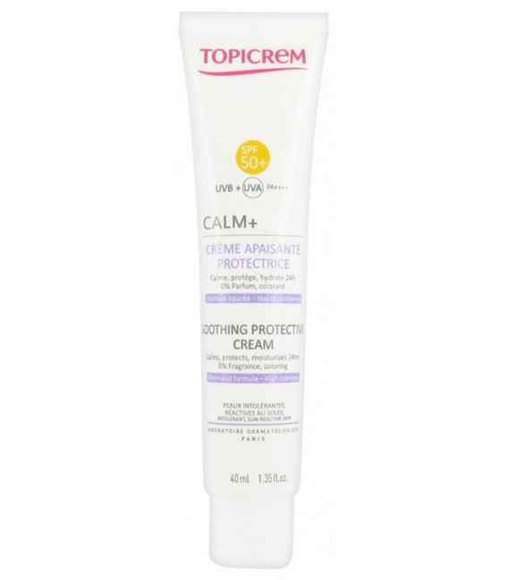 Topicrem Calm Crème Apaisante Protectrice SPF50 40Ml