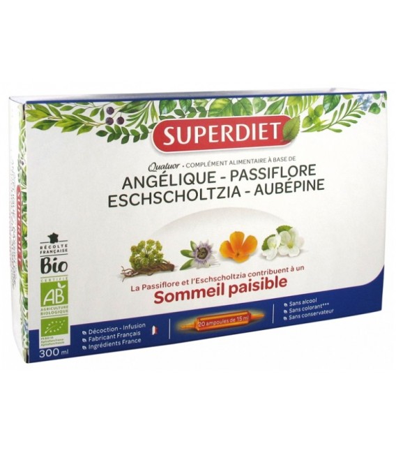 Superdiet Solution Buvable Détente 20 Ampoules