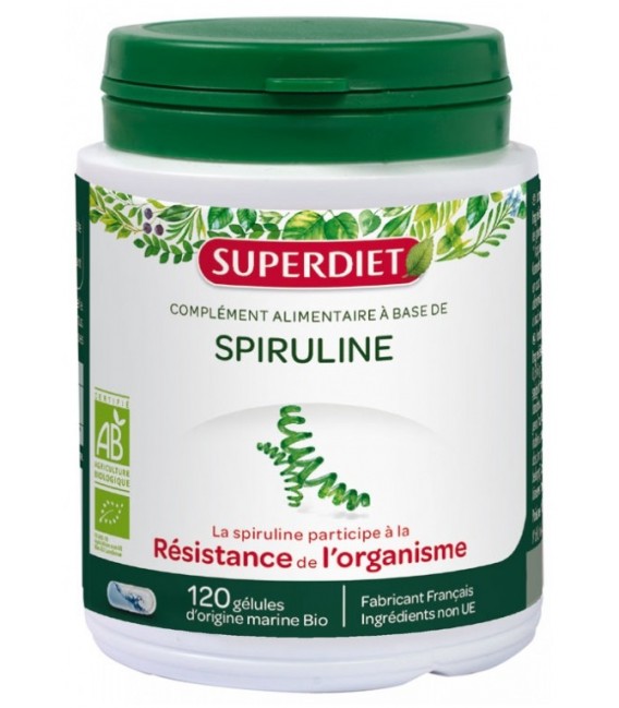 Superdiet Spiruline 120 Gélules