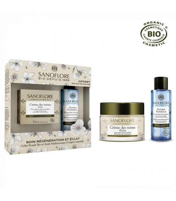 Sanoflore Crème des Reines Riche 50Ml et Eau Micellaire 50Ml Offerte