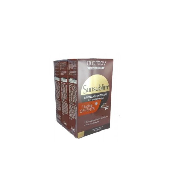 Nutreov Sunsublim Préparation Soleil Bronzage Intégrale 3x30 Capsules