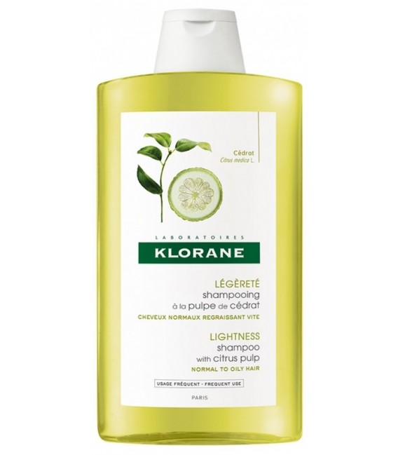 Klorane Shampoing Energisant à la Pulpe de Cédrat 400ml pas cher