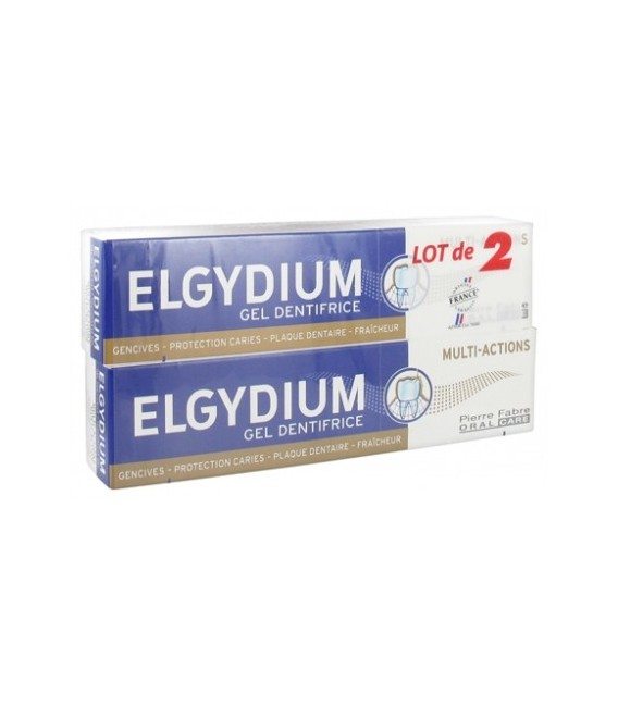 Elgydium Dentifrice Multi Actions 2x75ml