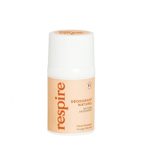 RESPIRE Déodorant naturel Roll-on Fleur d’Oranger 50ml