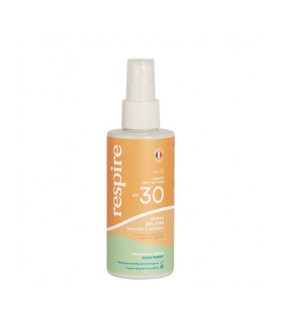 RESPIRE Spray Solaire Naturel et Minéral SPF30 120ml