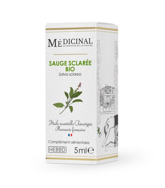 Medicinal Huile Essentielle Bio 5Ml Sauge Scarée