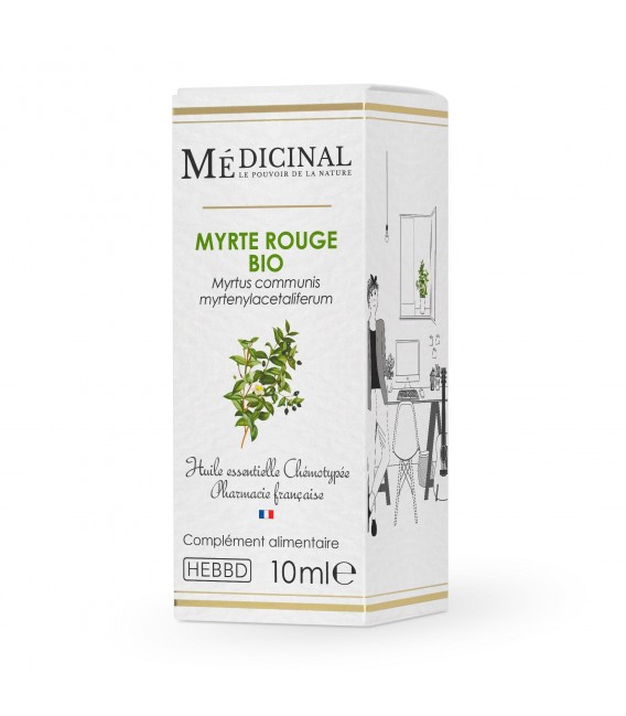 Medicinal Huile Essentielle Bio 10Ml Myrte Rouge