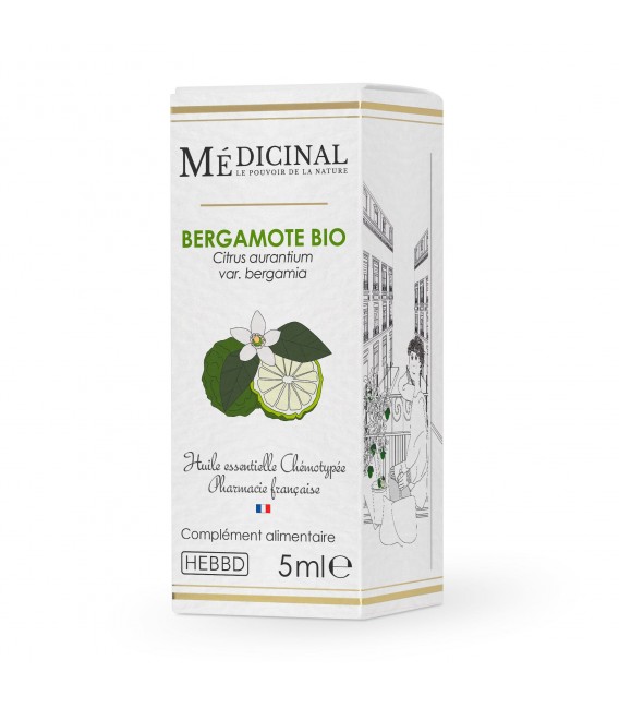 Medicinal Huile Essentielle Bio 5Ml Bergamote