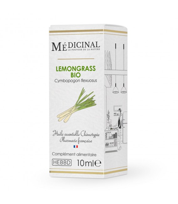 Medicinal Huile Essentielle Bio 10Ml Lemongrass