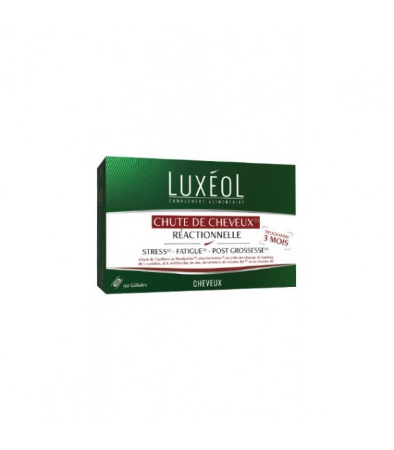 Luxeol Chute de Cheveux Réactionnelle 90 Gélules