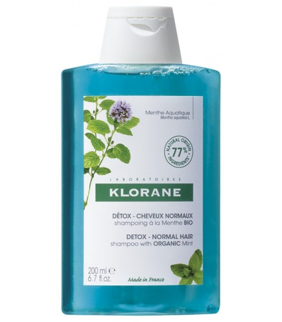 Klorane Shampooing à la Menthe Aquatique Bio 200Ml