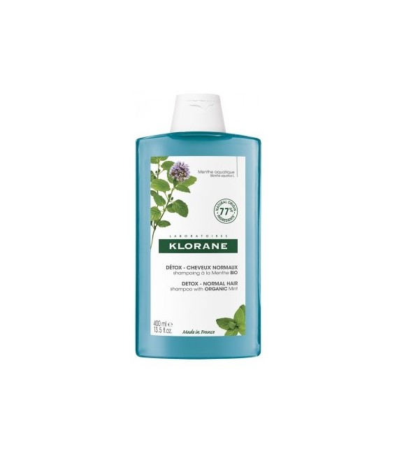 Klorane Shampooing à la Menthe Aquatique Bio 400Ml