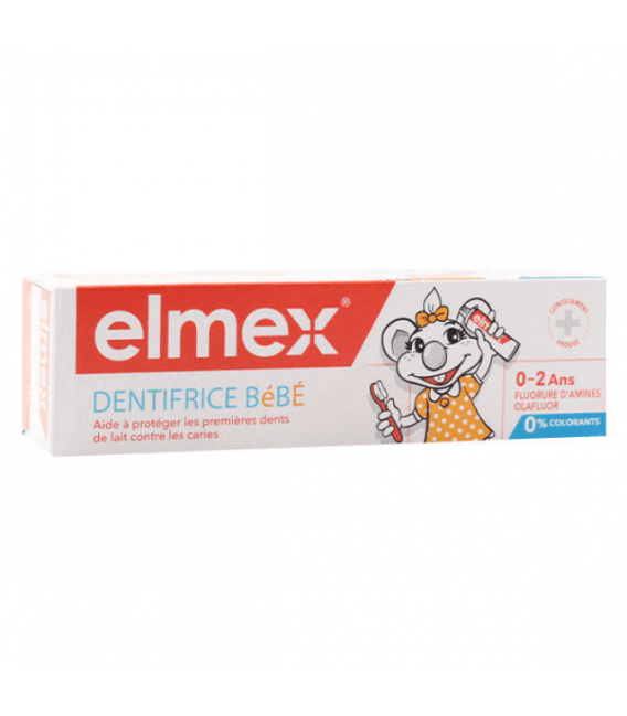 Elmex Dentifrice Anti Caries Bébé 0 à 2 Ans 50Ml