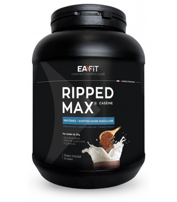 Ea Fit Ripped Max Caseine Chocolat 750 Grammes