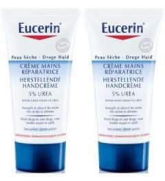 Eucerin Crème Mains très Sèches 5% Urée 2x75Ml pas cher