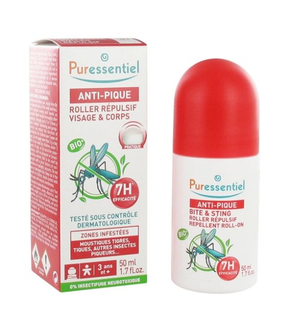 Puressentiel Anti Pique Roller Répuslif Visage et Corps 50Ml