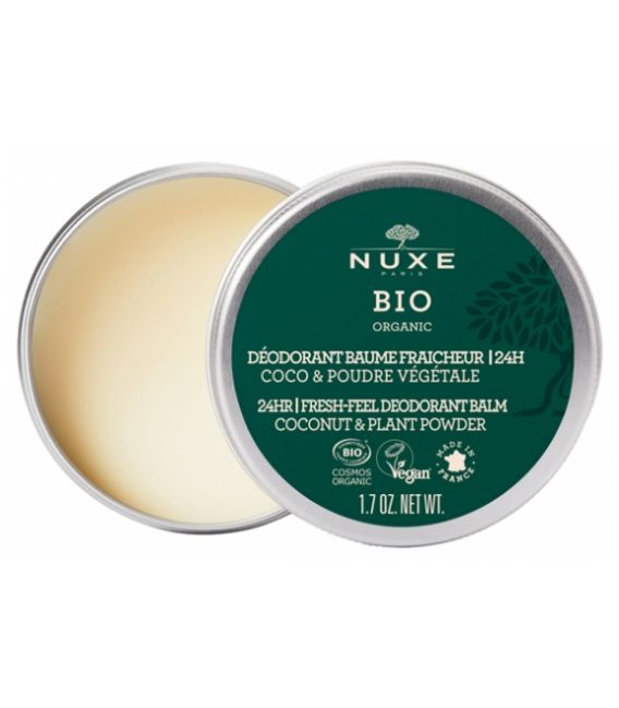 Nuxe Bio Déodorant Baume Fraicheur 24H 50 Grammes