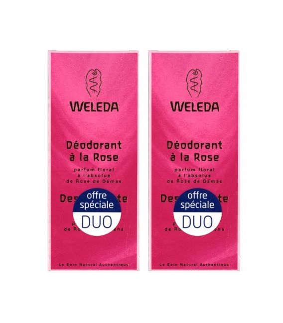 Weleda Dédorant Rose 2x100Ml