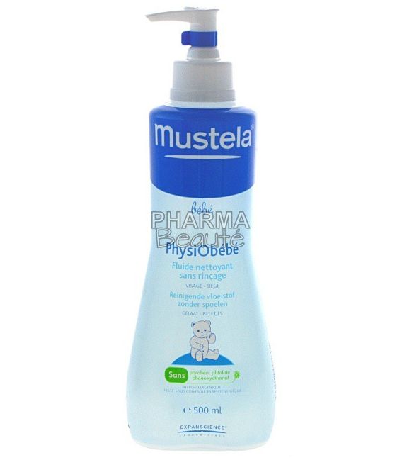 Mustela Physiobébé Fluide Nettoyant Sans Rinçage 500ml pas cher