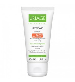 Uriage Hyseac SPF50 Fluide Peaux Mixtes à Grasses 50Ml, Uriage