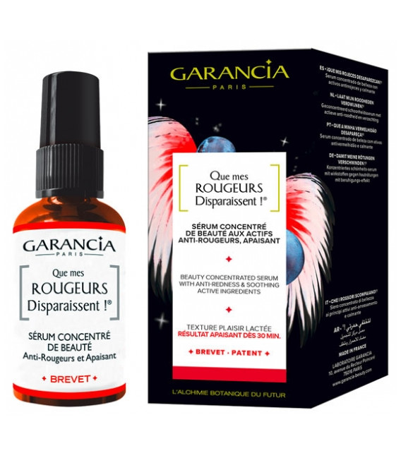 Garancia que mes rougeurs disparaissent!" sérum anti-rougeurs 30ml"