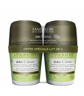 Sanoflore Déodorant Bille 48H Citrus 2x50Ml