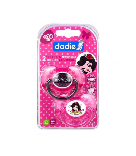 Dodie Sucette Silicone Animaux Rigolos Fille Plus de 18 Mois A71