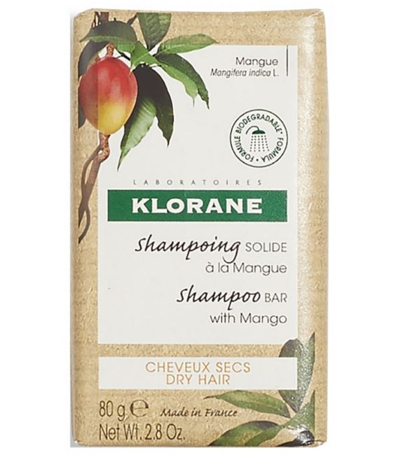 Klorane Shampooing Solide à la Mangue 80 Grammes
