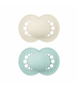 Mam Sucette Original Silicone Couleurs de la Nature Unie Plus de 18 Mois