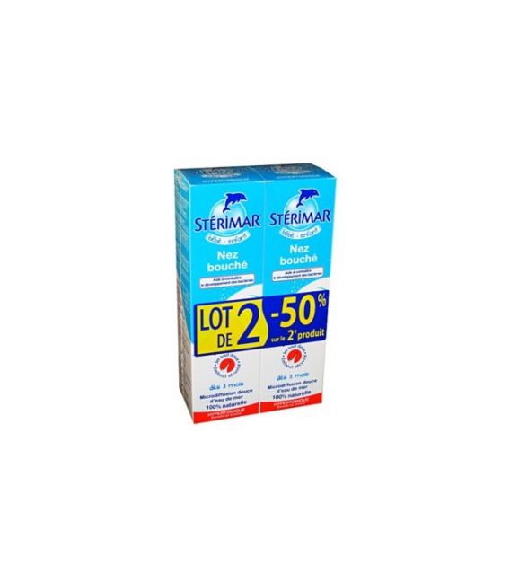 Stérimar Enfants Spray Hypertonique Nez bouché 2x100Ml pas cher