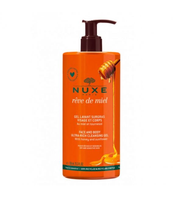 Nuxe Rêve de Miel Gel Lavant Surgras 750Ml