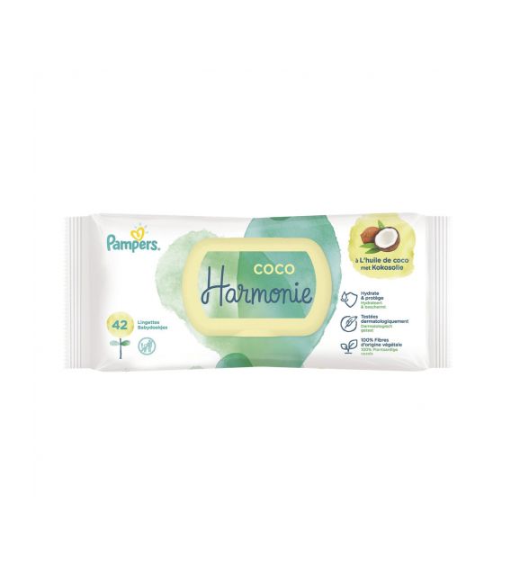 Pampers Lingettes Coco Harmonie Paquet de 42