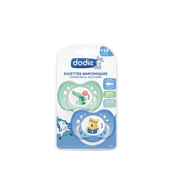 Dodie Sucette Silicone Animaux Rigolos Garçon Plus de 18 Mois A89