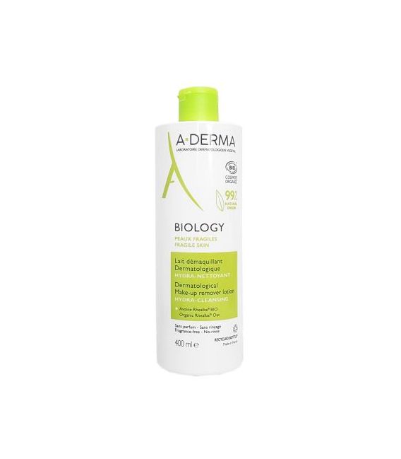 Aderma Biology Lait Démaquillant Bio 400Ml