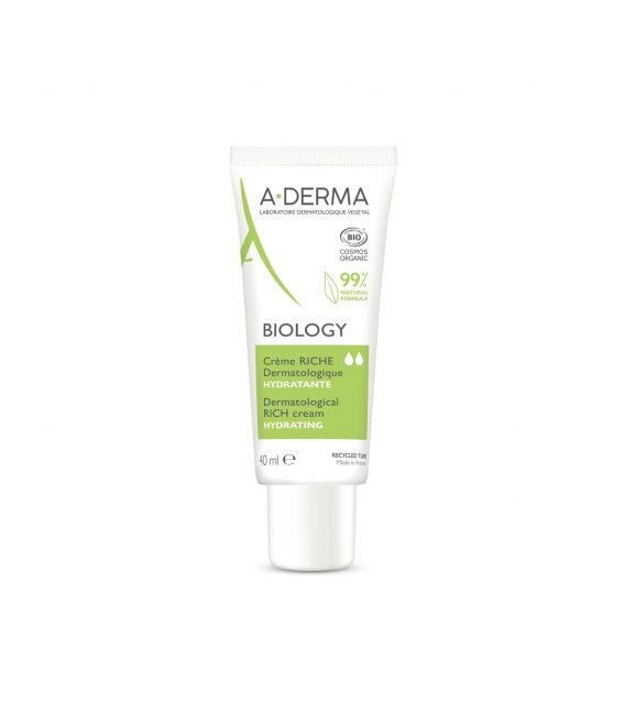 Aderma Biology Crème Riche Hydratante Bio 40Ml