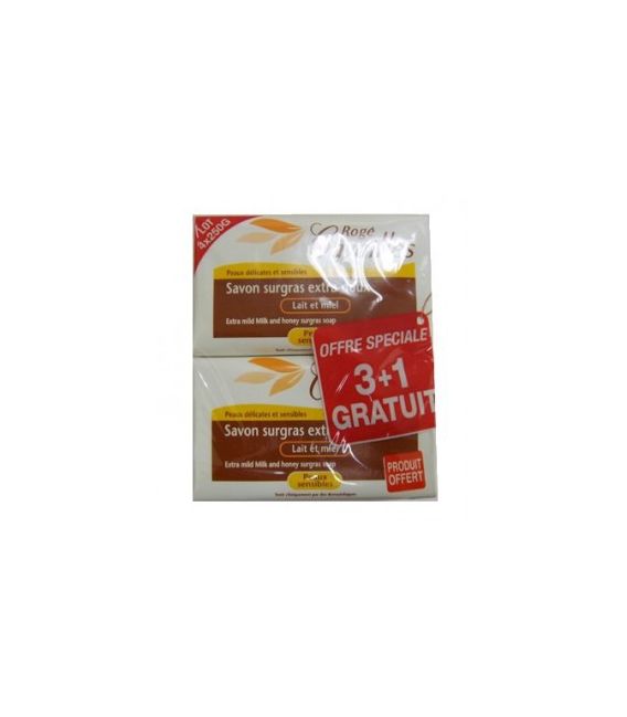 Roge Cavailles Savon Extra Doux Douche de Lait 3x250G pas cher