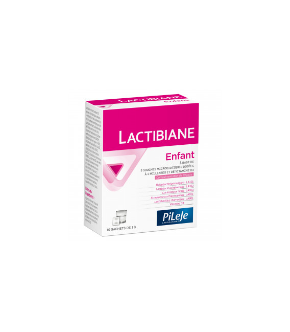 Pileje Lactibiane Enfants Ferments Lactiques 10 Sachets de 1 Gramme