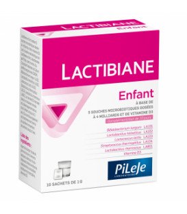 Pileje Lactibiane Enfants Ferments Lactiques 10 Sachets de 1 Gramme