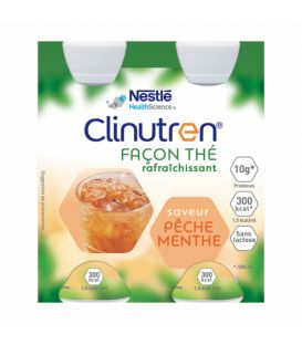 Clinutren Façon Thé Pêche Menthe 4x200Ml