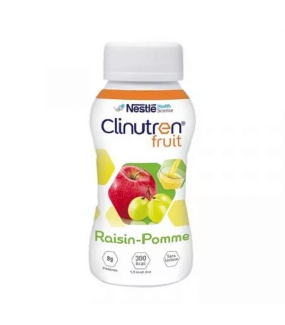 Clinutren Fruit Raisin Pomme 4x200Ml