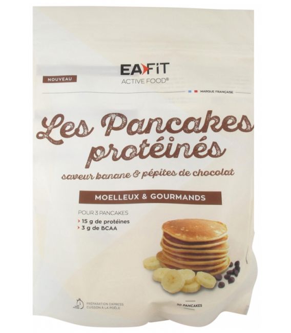 Ea Fit Pancakes Protéinés Banane et Pépites de Chocolat 400 Grammes