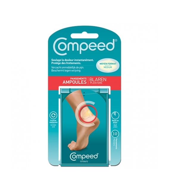 Compeed Pansement Ampoules Moyen Format Boite de 10