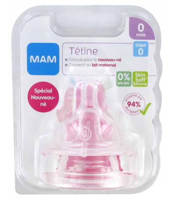 Mam Tétine Silicone Débit Lent 2