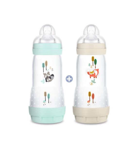 Mam Biberon Easy Start Aqua et Lin 320Ml