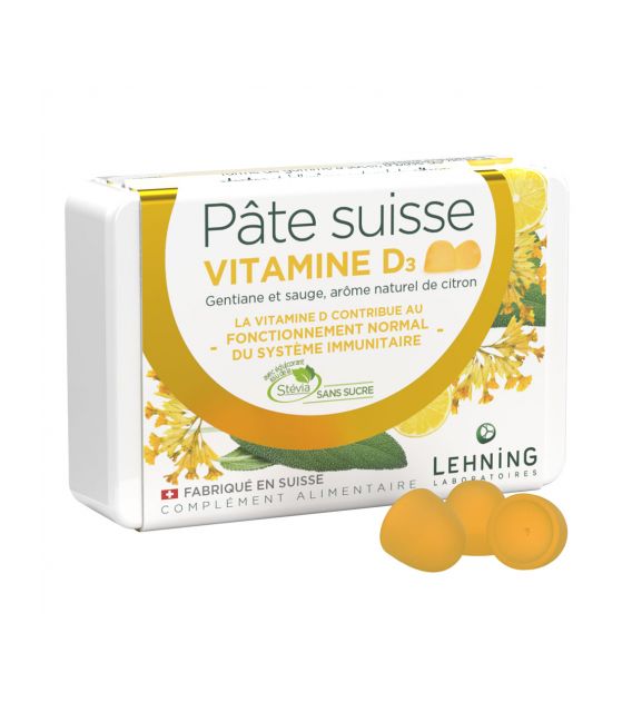 Lehning Pate Suisse Vitamine D 40 Gommes
